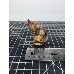 Vintage Mouse Village Josef Original Mouse Fraidy Mouse Mushroom Ladybug
